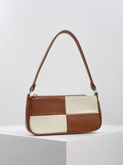 Plaid PU Leather Women Bags Casual Shoulder Bag Totes