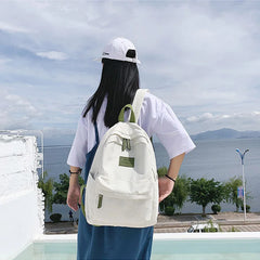 Striped Women's Casual Backpack for College School Teenage Travel