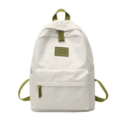 Striped Women's Casual Backpack for College School Teenage Travel
