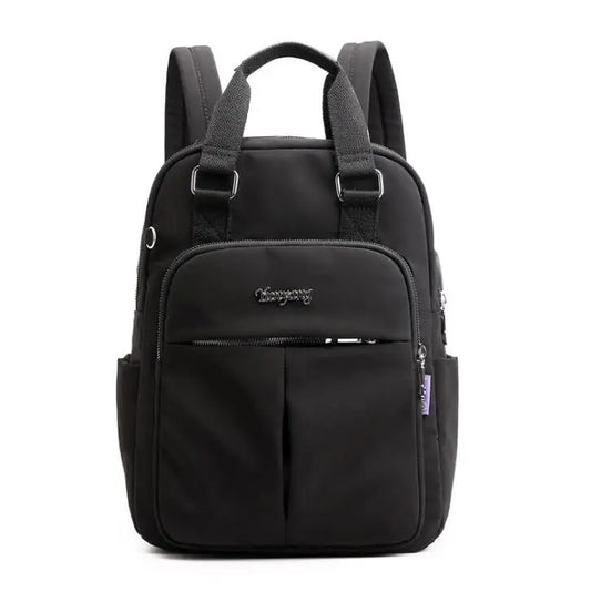 Gray Girl Schoolbag Laptop Backpack for Teenage Girls