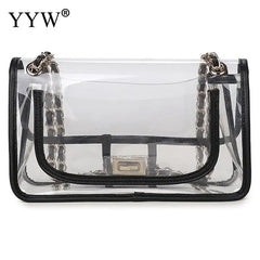 Transparent Messenger Bag Chain Handbag