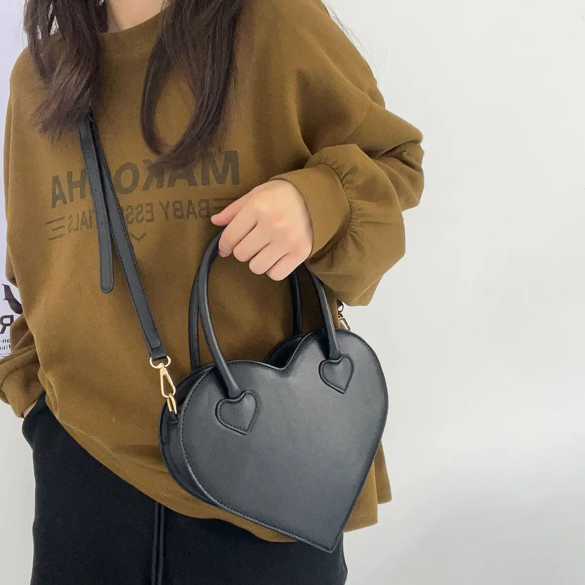 Girly Love Shoulder Bag PU Leather Women's Clutch Purse Handbags