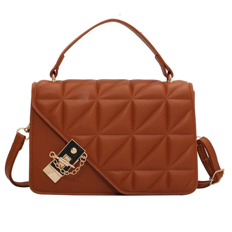 Grid Shoulder Bags for Women Handbags Small Crossbody Bags Lady Travel