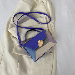 Personalized Patchwork Crossbody Bag Winter Texture Small Handbag