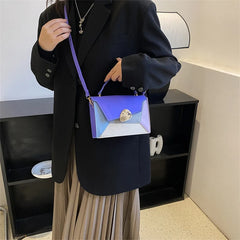 Personalized Patchwork Crossbody Bag Winter Texture Small Handbag