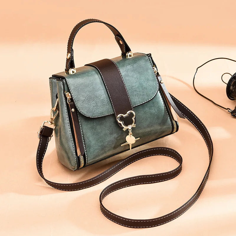 Retro Bucket Bag Shoulder Messenger Bag Women