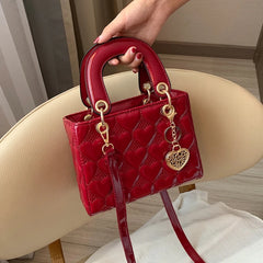 Heart-shaped Quilted Handle Bag Women Shoulder Bags