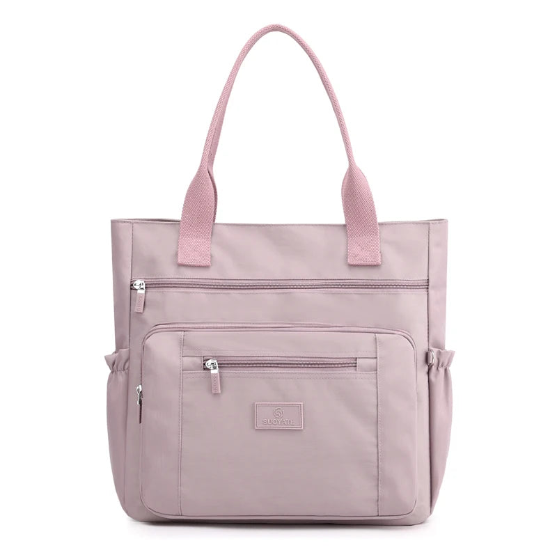 Women's High Top-handle Shoulder Bag Nylon Totes Bolsos Feminina