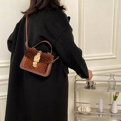 Soft PU Shoulder Bag Small Square Messenger Chain Crossbody