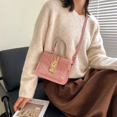 Soft PU Shoulder Bag Small Square Messenger Chain Crossbody