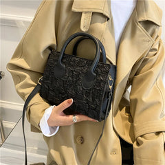 Women Messenger Bags Embossed Printing PU Leather Shoulder Bag