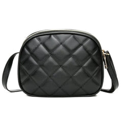 Plaid PU Leather Crossbody Bag Small Shoulder Messenger Purse