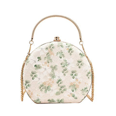 Embroidered Flower Lace Handbag Chain Shoulder Bags