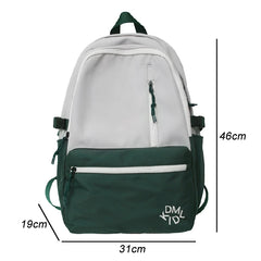 High Capacity Casual Women Backpack Waterproof Nylon Student Schoolbag