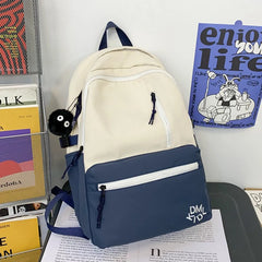 High Capacity Casual Women Backpack Waterproof Nylon Student Schoolbag
