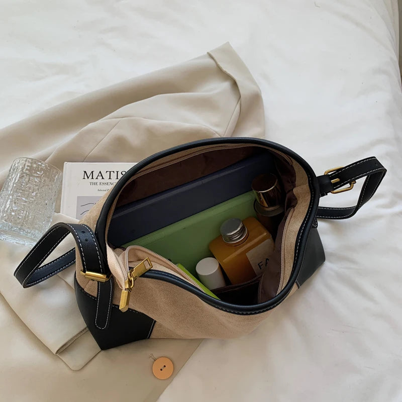 Splicing Shoulder Bag Female Sac A Main