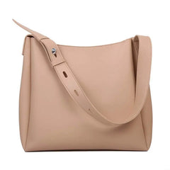 High-capacity Shoulder Bag For Women Bucket Bag Solid Leisure Handbag
