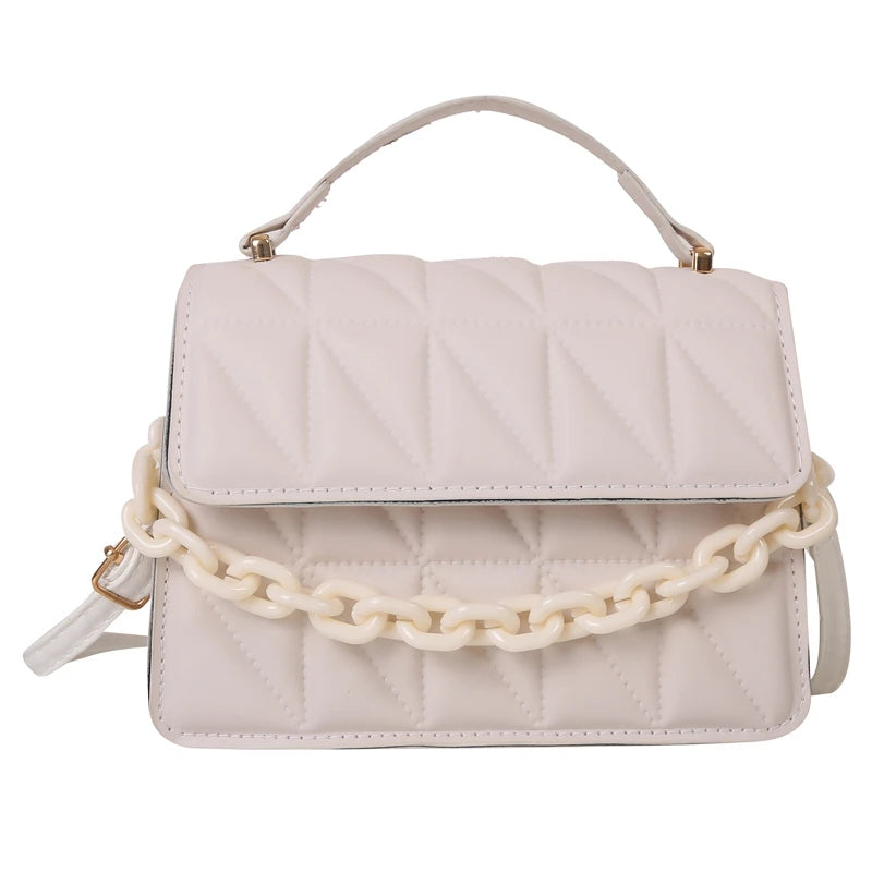 Women's Chain Shoulder Bag PU Leather Handbag