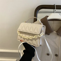 Women's Chain Shoulder Bag PU Leather Handbag