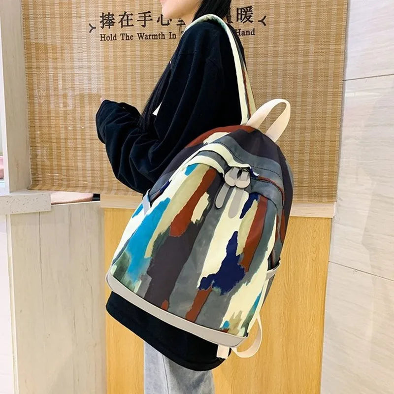 Women's Shoulder Tote Bag Leather Linen Crossbody Handbag
