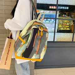 Women's Shoulder Tote Bag Leather Linen Crossbody Handbag