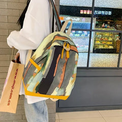 Women's Shoulder Tote Bag Leather Linen Crossbody Handbag