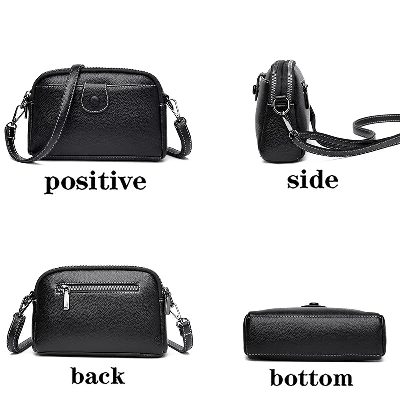 Horizontal Women's Phone Bag Multi-Pocket Shoulder Bag