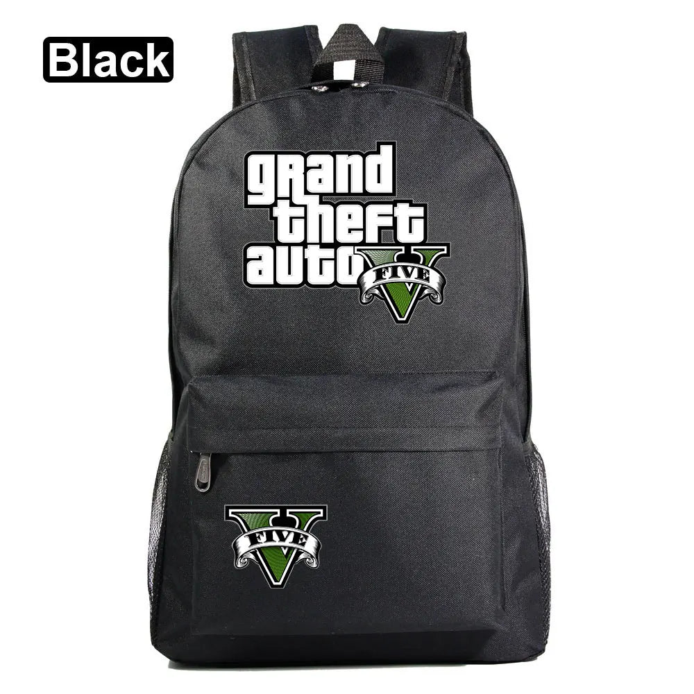 GTA5 Grand Theft Auto V School Bag Boy Girl Backpack