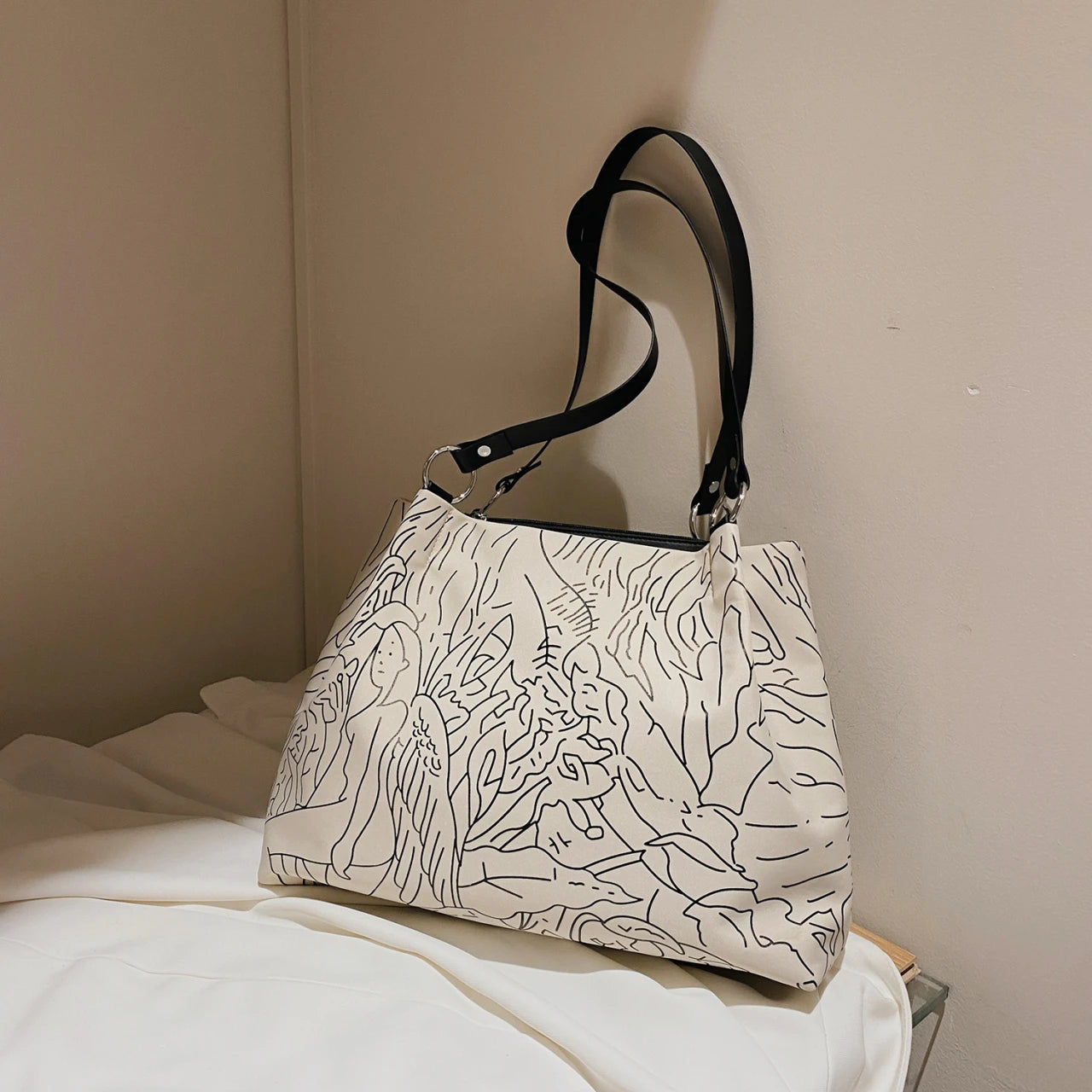 Hot Nylon High Handle Shoulder Lady Bags