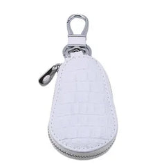 Leather Key Wallet Unisex Zipper Keys Pouch Gourd Storage Case 5 Colors