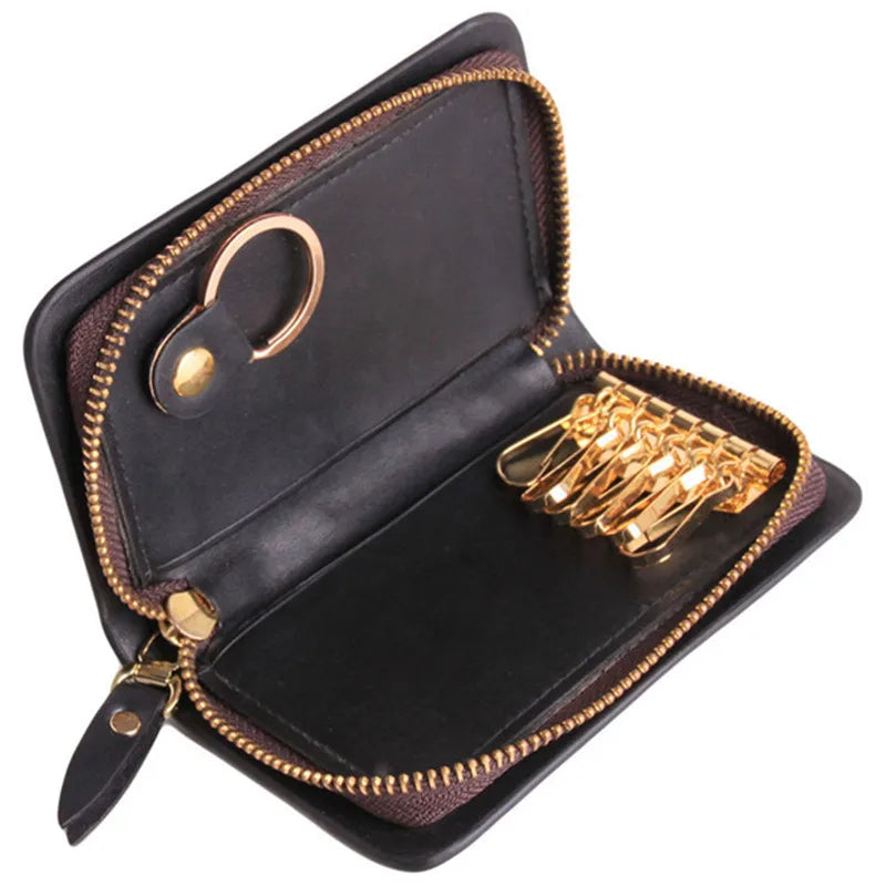 Leather Key Bag Men And Women Multifunction Purse