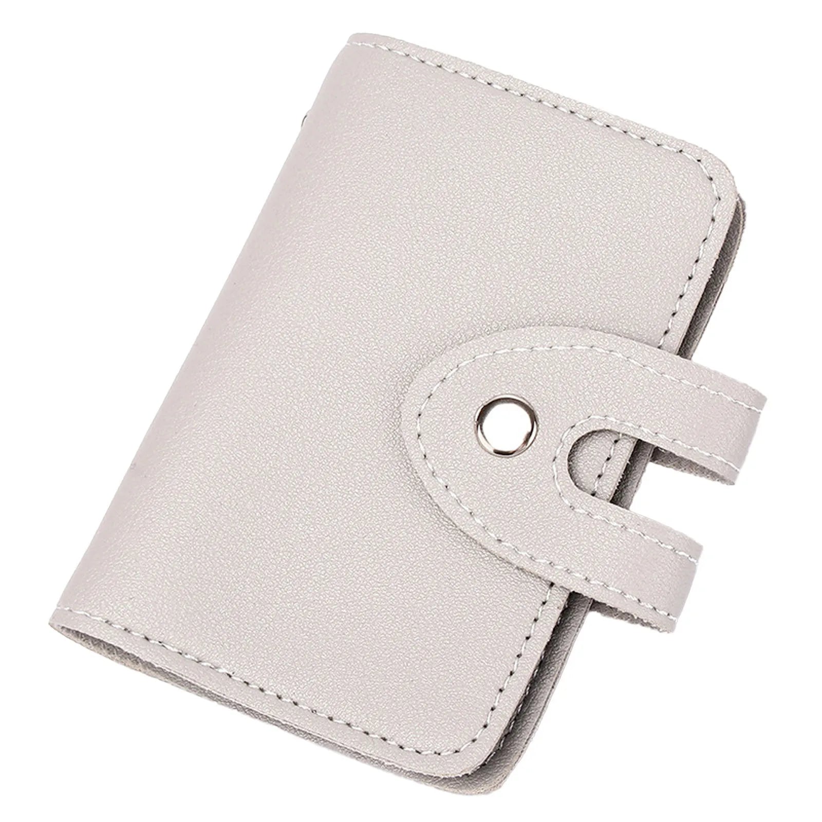 Solid Buttons Long Wallet for Men & Women, Wallet Case with Money Clip