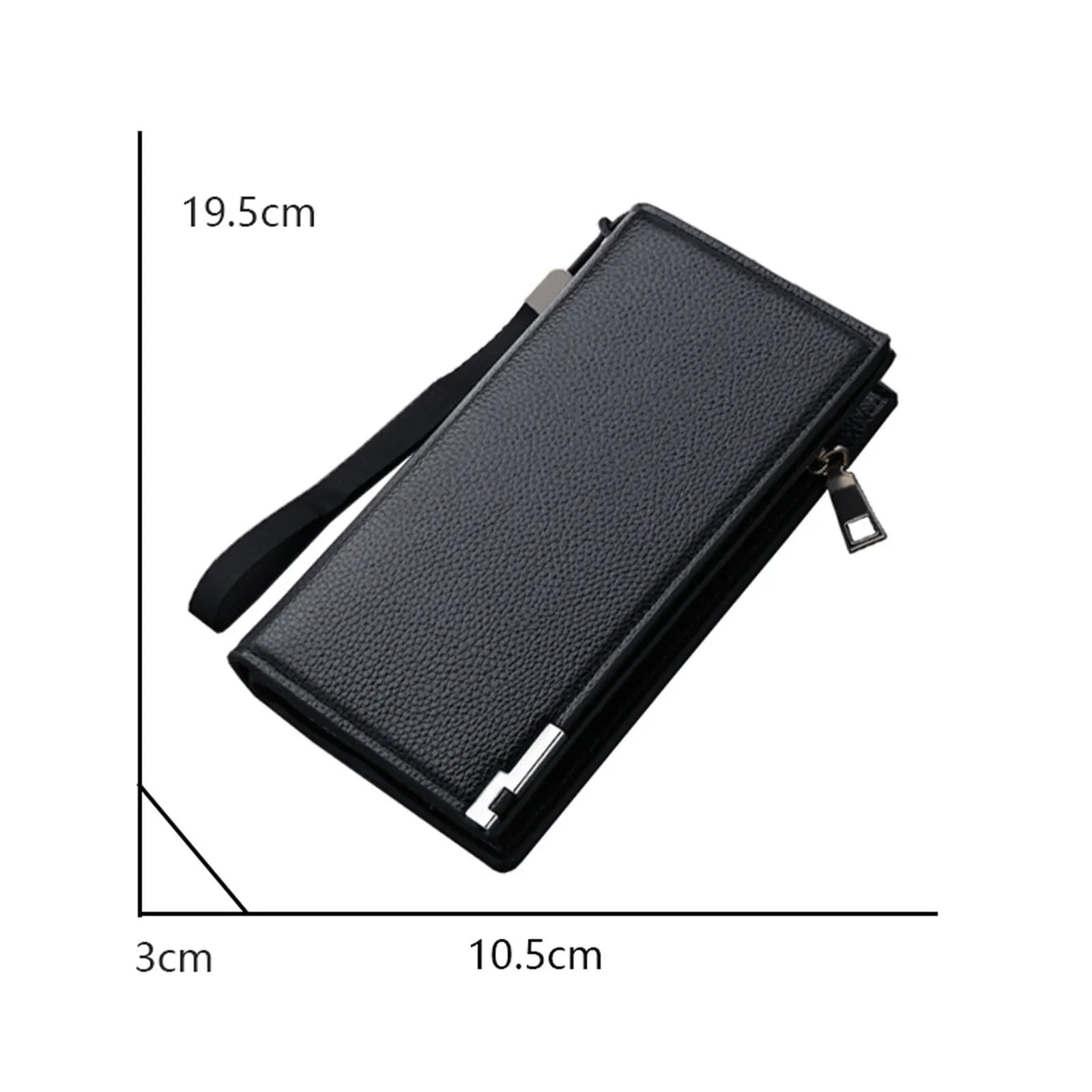 Men's ID Long Wallet Solid Holder Wallet for Women