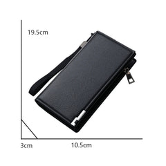 Men's ID Long Wallet Solid Holder Wallet for Women