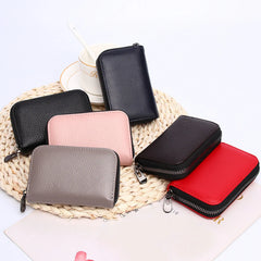 Solid Zipper Long Wallet for Women