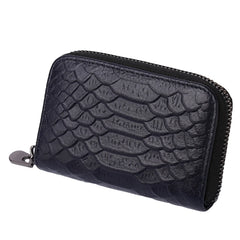 Long Wallet Solid Serpentine Women Hasp Purse Multiple Card Slots Clutch Bag