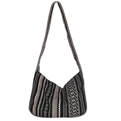 Casual Canvas Messenger Bag Women Large Capacity Zipper Crossbody Bag