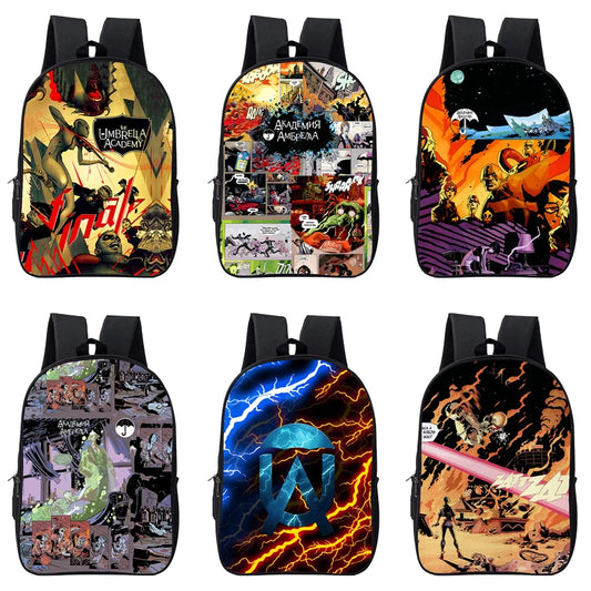 Japanese Anime Umbrella Academy 3D Print Backpack Harajuku School Bag