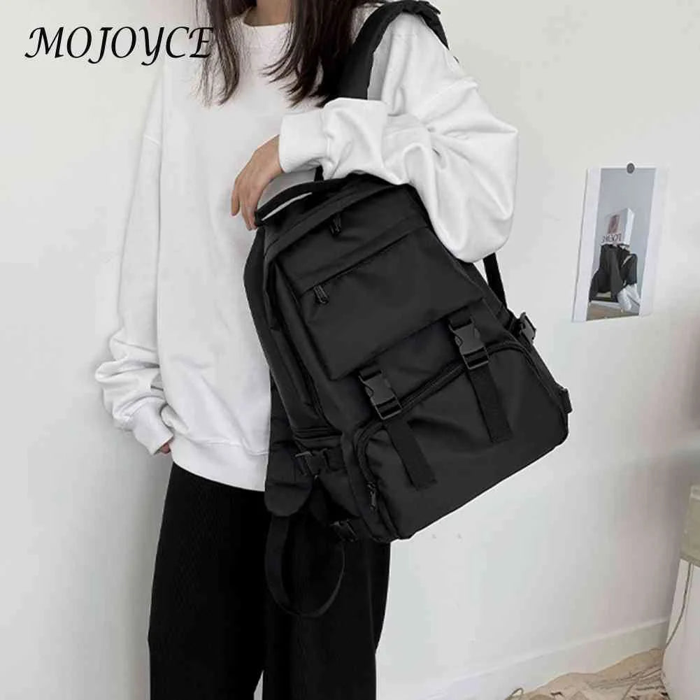 Japanese Nylon Backpack for Women Men Student Large Rucksack
