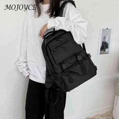 Japanese Nylon Backpack for Women Men Student Large Rucksack