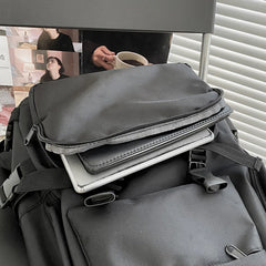 Japanese Backpack Women Men Nylon Student Large Shoulder Travel Rucksack
