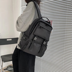 Japanese Backpack Women Men Nylon Student Large Shoulder Travel Rucksack