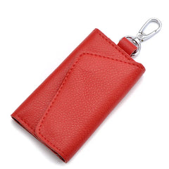 Leather Key Organizer Wallet 6 Key Ring