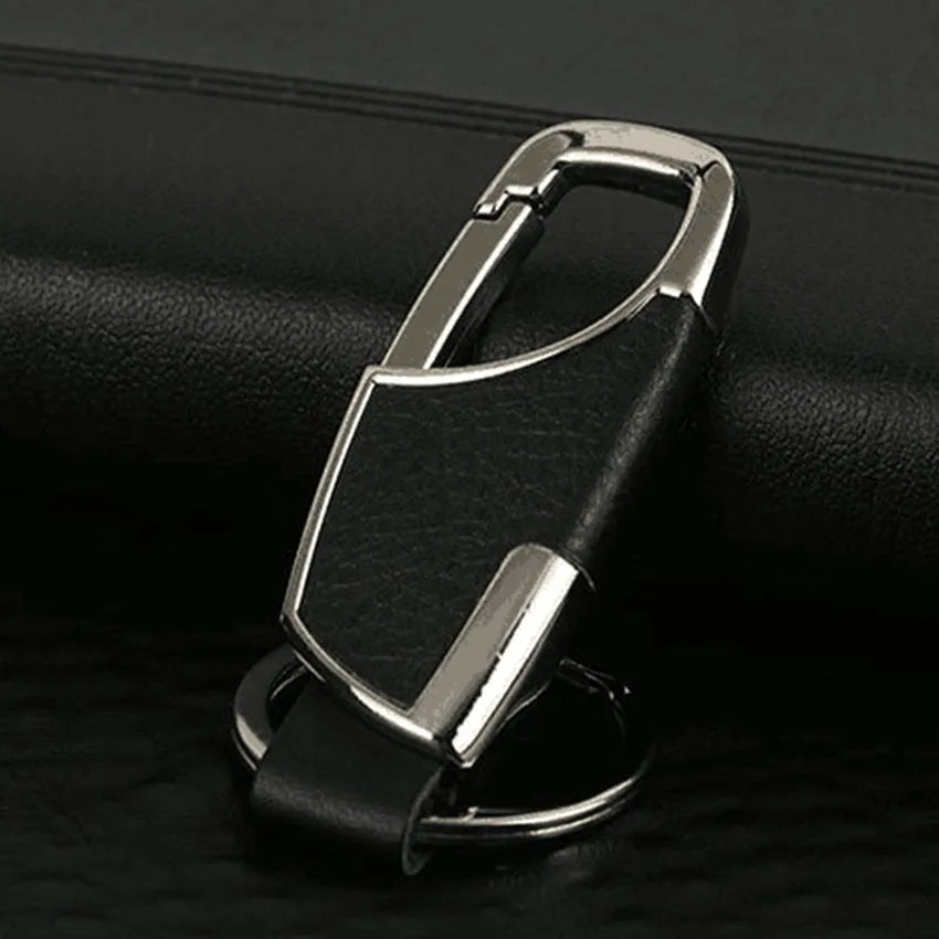 Metallic Key Wallet Leather Keychain Holder Mini Men Car Key