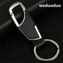 Metallic Key Wallet Leather Keychain Holder Mini Men Car Key
