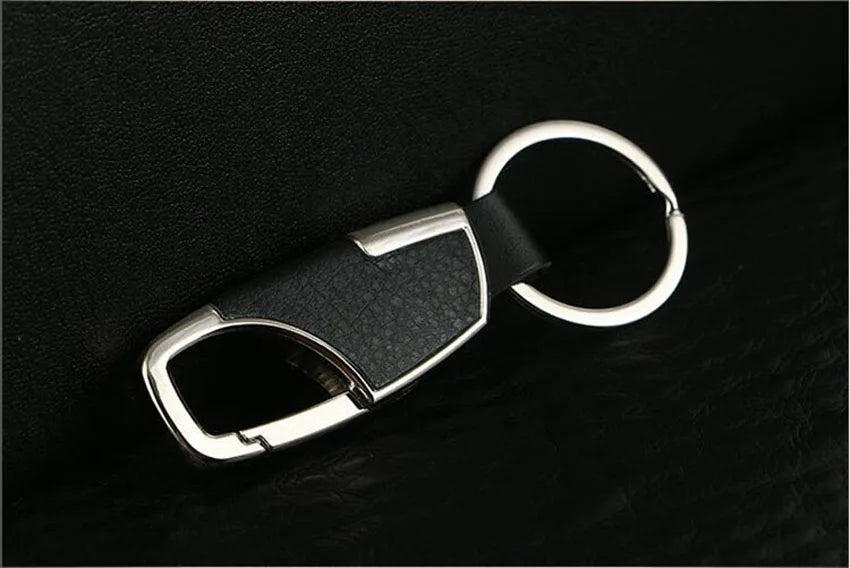Metallic Key Wallet Leather Keychain Holder Mini Men Car Key