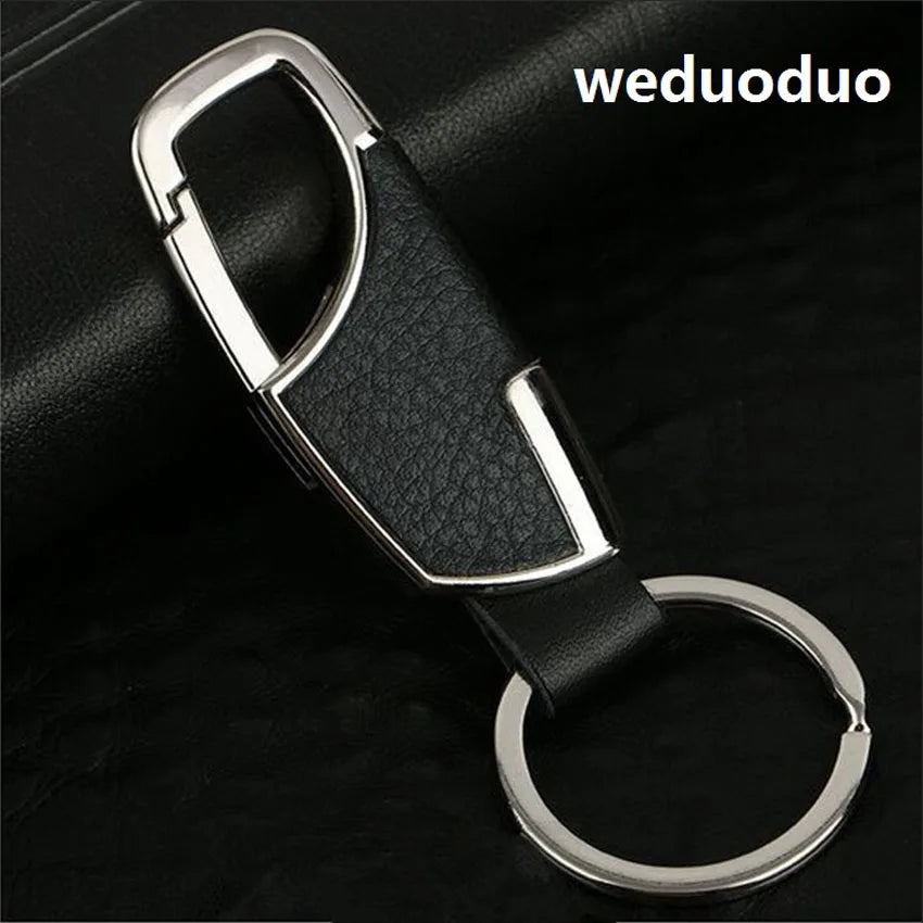 Metallic Key Wallet Leather Keychain Holder Mini Men Car Key