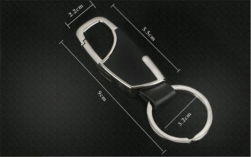 Metallic Key Wallet Leather Keychain Holder Mini Men Car Key