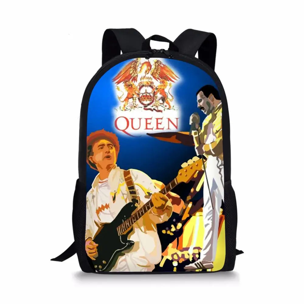Queen Band Prints School Toddler Backpack