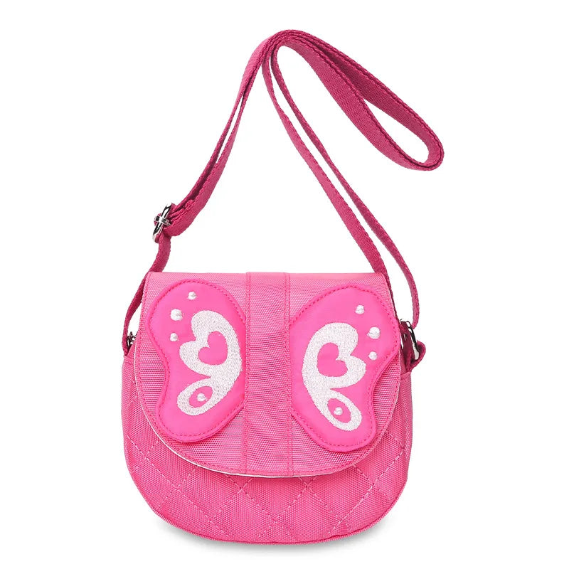 Kindergarten Baby Messenger Bags Cartoon Butterfly Children Shoulder Bags